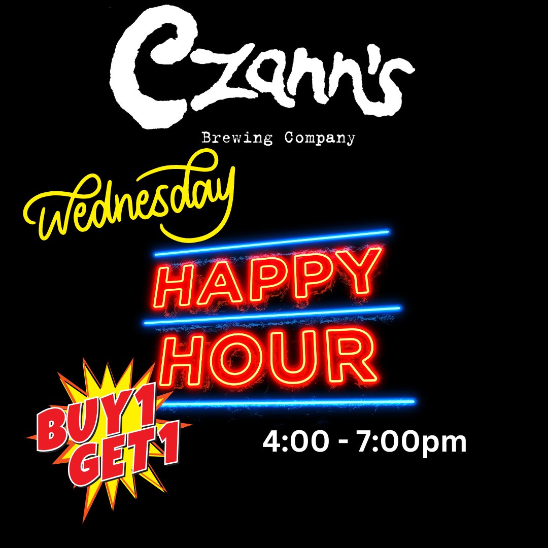 Happy Hour 4pm - 7pm tonight!  
Stop in and enjoy your favorite pints with 2 for 1 beer specials!!