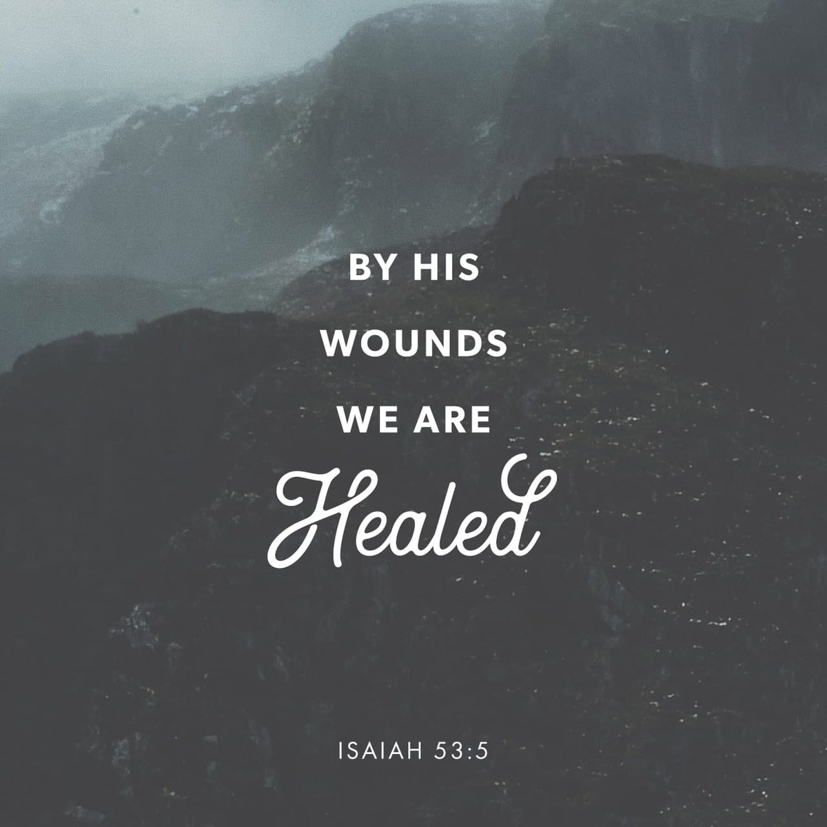 But He was pierced through for our transgressions, He was crushed for our iniquities; the chastening for our well-being fell upon Him, and by His scourging we are healed. #dailybread #dailyverse #scripture #bibleverse #bible #jesus