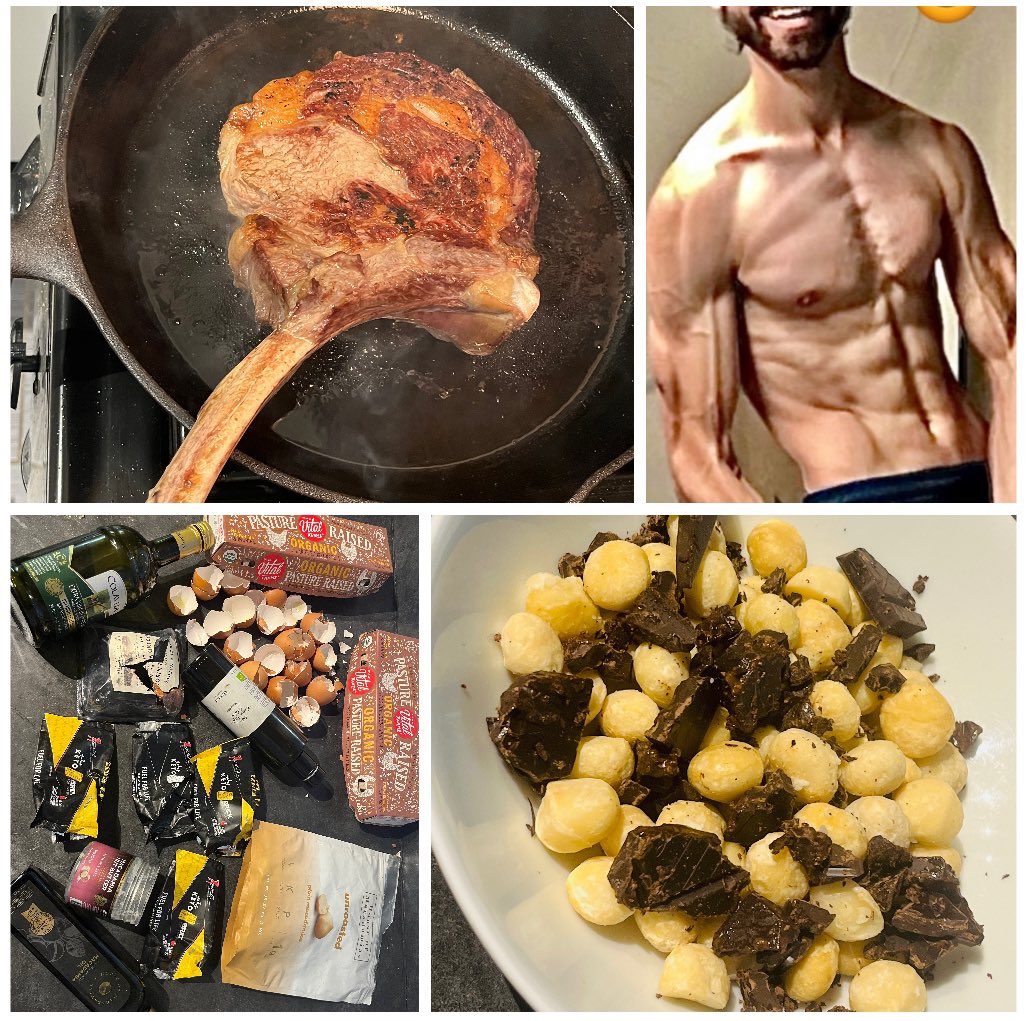 @KetoCarnivore Amber: “the biggest keto pitfalls is undereating” Me: Eating 1000+ more than predicted calories out… P.S. macros roughly 80% fat 19% protein P.P.S on last check overall diet SPC 29/100 P.P.P.S Poll: should I start an “End #CaloriePhobia campaign” 🤔 P.P.P.P.S Yes, I’m an…