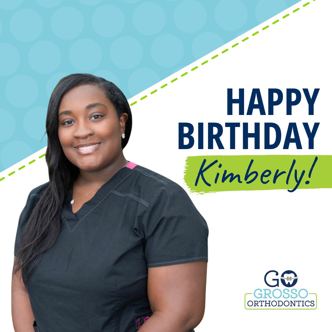 Join us in celebrating Kimberly's birthday today! 🥳 Thank you for your hard work and dedication to creating beautiful smiles. Have a fantastic day filled with love and laughter! 🥰💙

#HappyBirthday #WeLoveOurTeam #GrossoOrthodontics