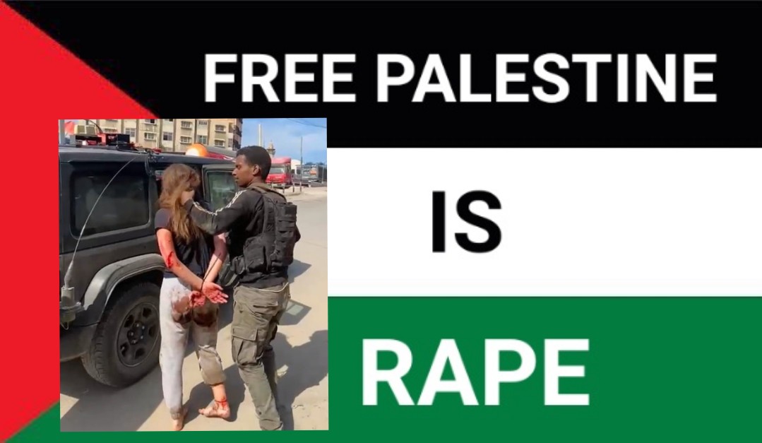 #FreePalestine is  
Daily brutal RAPE of abducted men and women by PalestiNazi Hamas terrorists since October 7, 2023.
They must be rescued from the hands of the #Muslim #Nazis in #Gaza