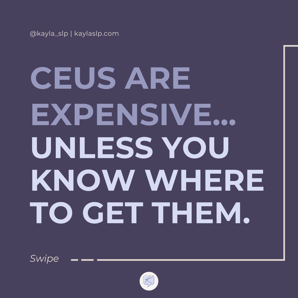 Kayla_SLP's tweet photo. So, here's my take on it. The cost of these continuing education units (CEUs) can be seriously outrageous. Luckily, I've found a way to save money on CEUs and get information that fits my needs.

https://t.co/NbGTPUQ4MJ https://t.co/LOk0XzPCah