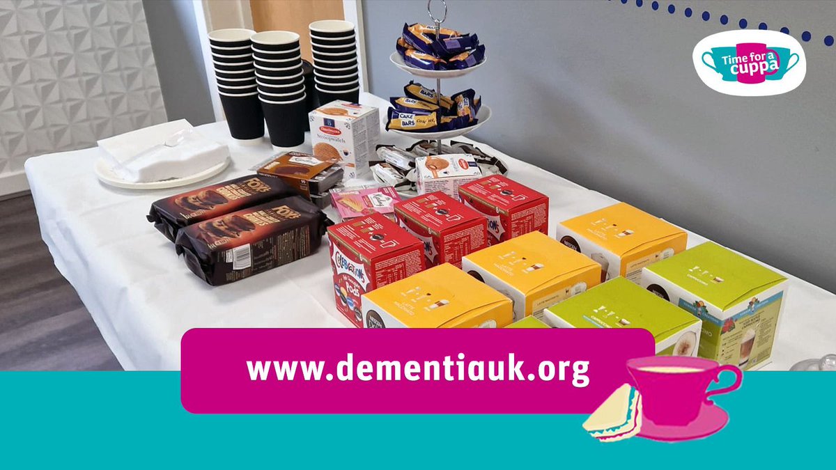 Today we are hosting 'Time for a Cuppa' in support of Dementia UK ☕❤️ We are enjoying an array of delicious cakes & a hot drink as we raise awareness & funds to improve the lives of those affected 🔗 buff.ly/30FZ34x #timeforacuppa #dementiauk #supportcharities