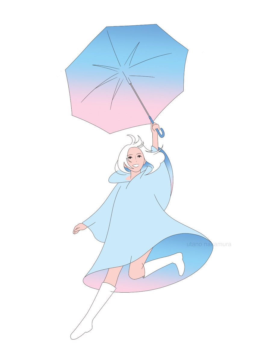 dance with umbrella

#illustraion 
#イラストレーション
