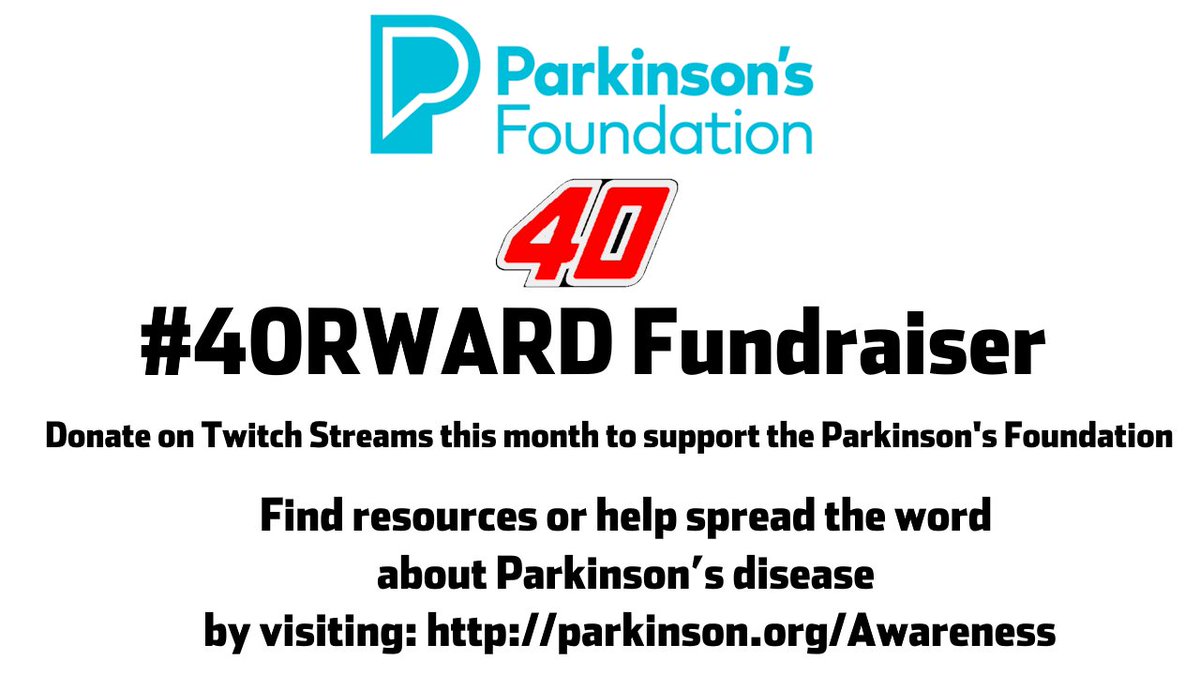 Our #40RWARD Fundraiser for @ParkinsonDotOrg is up now. We're trying to raise $40 in tribute to our @iRacing throwback car to @SMR_114, who has Parkinson's himself. The Parkinson's Foundation makes life better for people with Parkinson's through expert care and research.