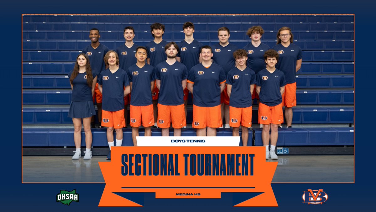 Good luck Titans Boys Tennis who will be competing in the OHSAA Sectional Tournament today at Medina HS. Competition begins at 9:00am.