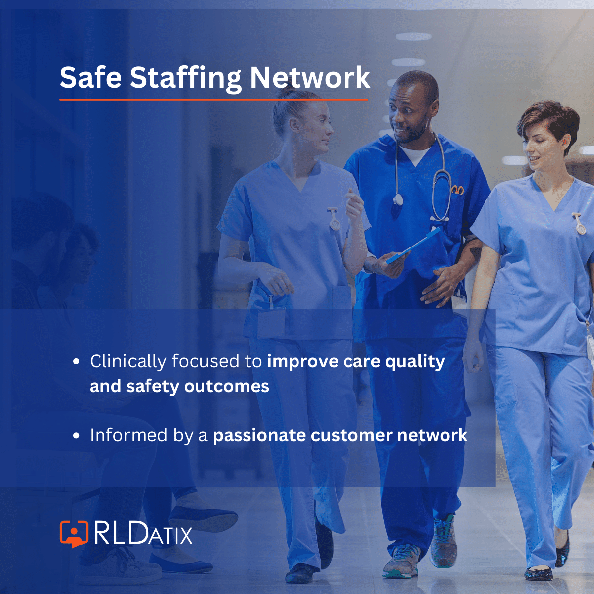 We’re now 5 months into our #SafeStaffingNetwork and we’re really proud of the discussions and learnings coming out of the meetings.​

Join the conversation and become a Network Member today: ow.ly/K22s50RsUaO

#SafeCare #RLDatix #QualityCare #BestPractice