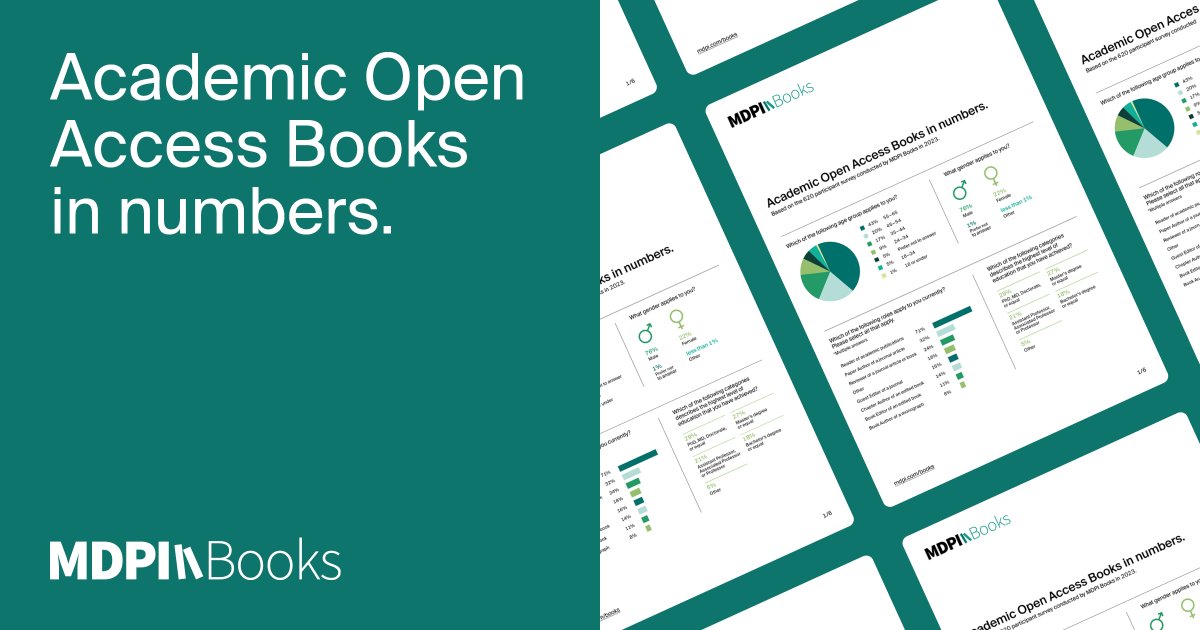 Last year, MDPI Books conducted a stakeholder survey to gather open access books industry data. Here's a summary of the results, providing key information about OA book publishing from the perspectives of our authors, scholars and readers. 👇 brnw.ch/21wJzWf