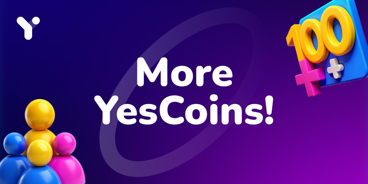 💰 How to earn even more #YesCoins? 

Using the unique two-tier YesCoin #referral system. 

Remember that you can receive #rewards not only for your friends, but also for those whom they invited? 

You can also invite an #influencer to our project and receive points for all his…
