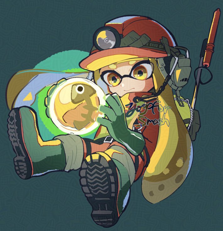 イカガール(スプラトゥーン) ,インクリング 「#Splatoon3 」|ここかしらのイラスト