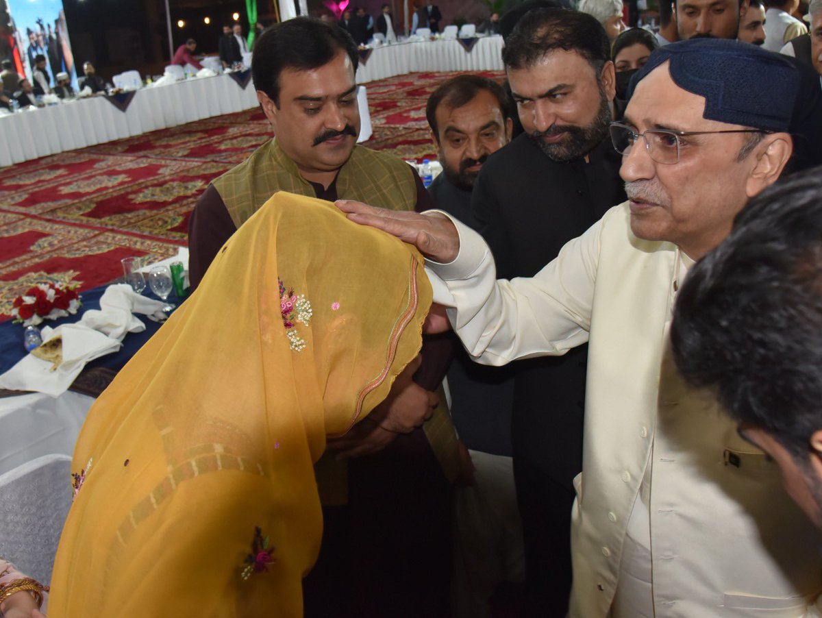 President Islamic republic of Pakistan Asif Ali zardari sahab visit in Quetta.