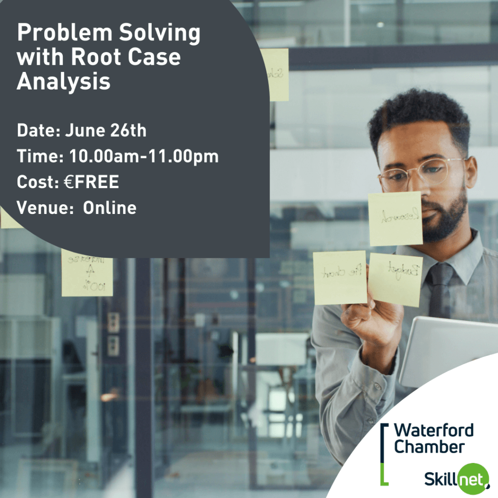Gain problem-solving skills in this 1-hour virtual session, exploring root cause analysis techniques and strategies for long-term improvement. Learn more here: loom.ly/ciMxxMU #ProblemSolving #Skillnet #Training #Waterford