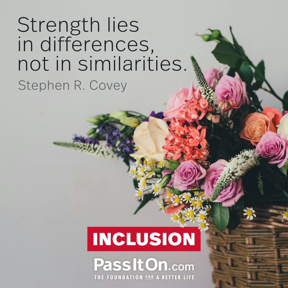 #inclusion #passiton . . . #include #strength #lies #differences #similarities #diversity #together #support #togetherness #united #goals #inspiration #motivation #inspirationalquotes #values #valuesmatter #instadaily #instadailyquotes #instaquotes #instaquotesdaily #instagood