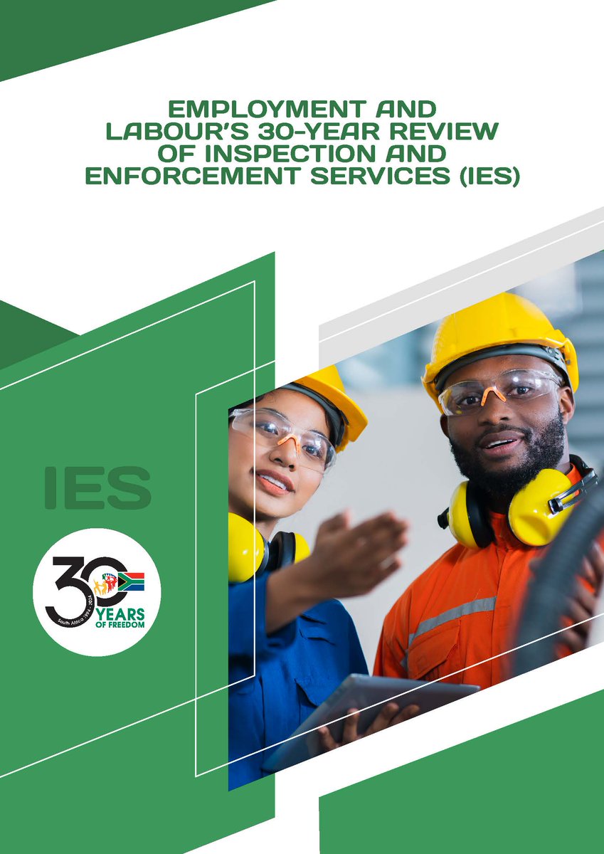 [Read] Employment and Labour's 30 year review of Inspection and Enforcement Services. labour.gov.za/DocumentCenter… #Freeddom30 #30YearsofFreedom