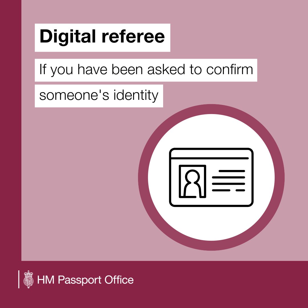 To confirm a passport applicant's identity online, you must: ✅Be over 18 ✅Have a current UK passport ✅Have known the person at least 2 years ✅Work in (or be retired from) a recognised profession ↪️Find out more at: gov.uk/confirm-identi…