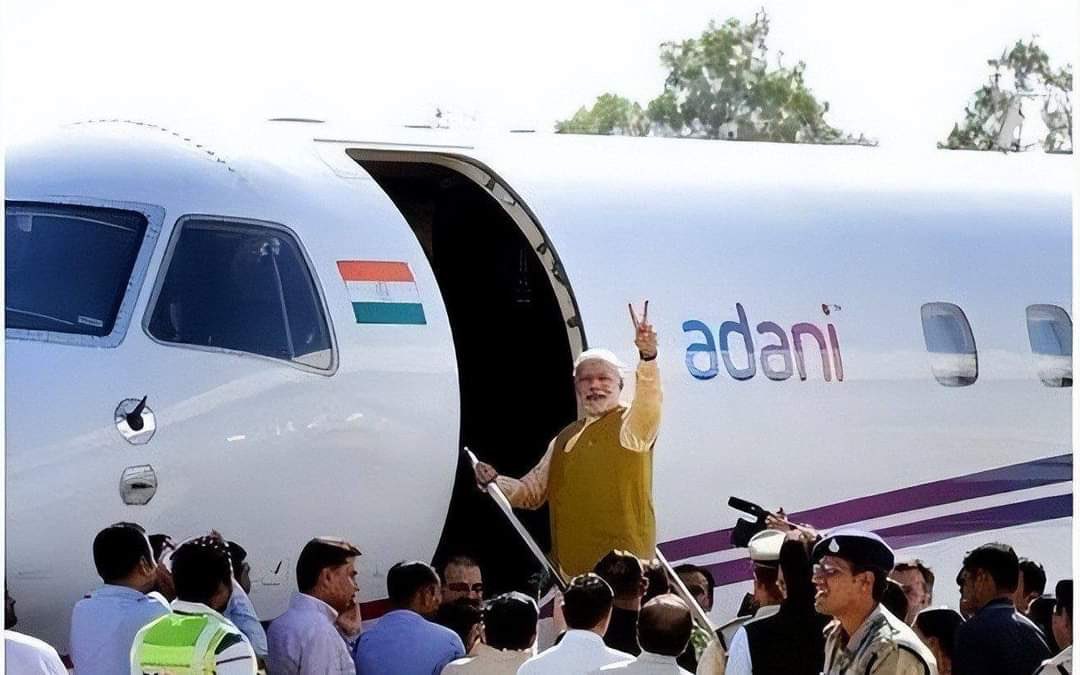 Adani sends tempo to Gandhi but private jet for Modi. Unfair.