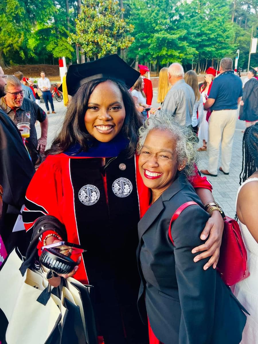 Shoutout to former @NCSUBlackAlumni president Dr. Courtney Simpson ’05, ’08! She earned her doctorate from @NCStateCED during spring commencement this past weekend. 👏🎓 #HowlBack