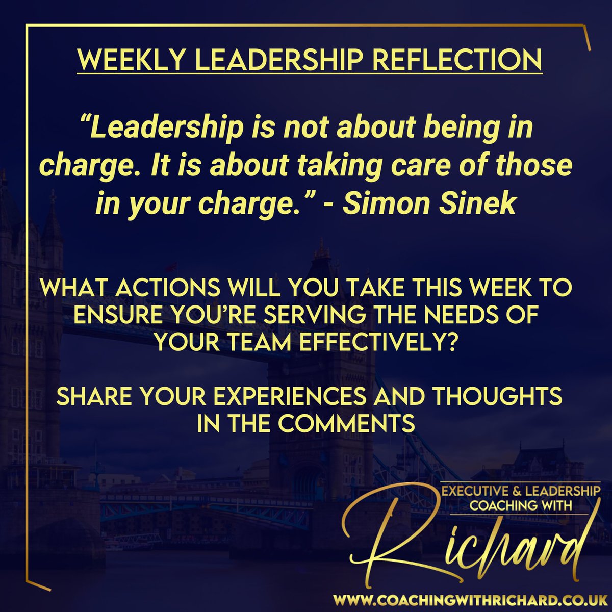 #weeklyleadershipreflection #leadership #executivecoaching #leadershipcoaching