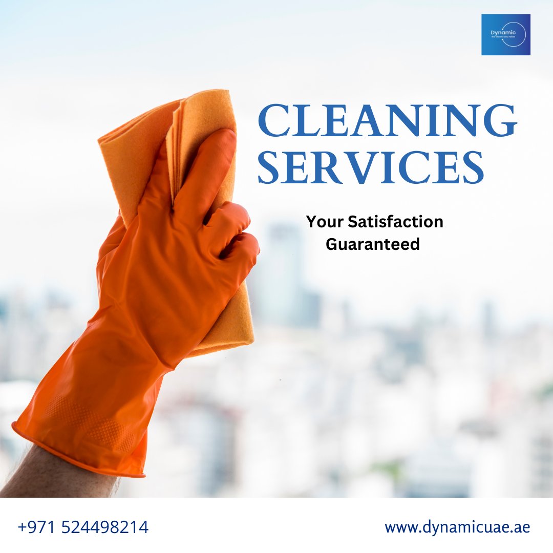 ✨ Professional Cleaning Services in Dubai! 🌟
Let us handle the dirt while you enjoy the shine! 

#CleaningServicesDubai #ProfessionalCleaners #DynamicSpaces #HealthyLiving #DubaiCleanliness