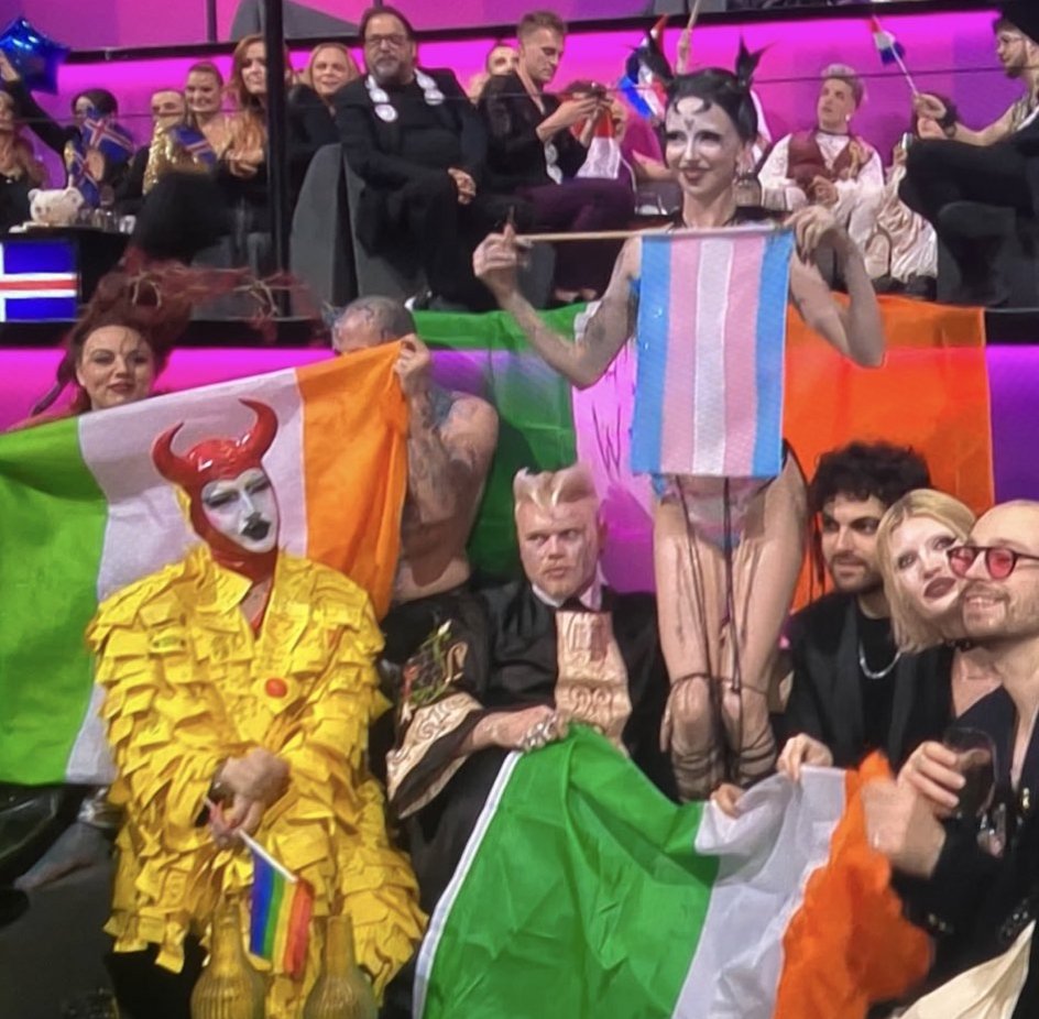 These are Western civilizational values today from the latest #Eurosong and I can bet, that neither we the #Serbs, #Albanians or #Bosniaks in the huge majority of people don't wish this to be promoted for our kids or any kind of public support for this.🔚