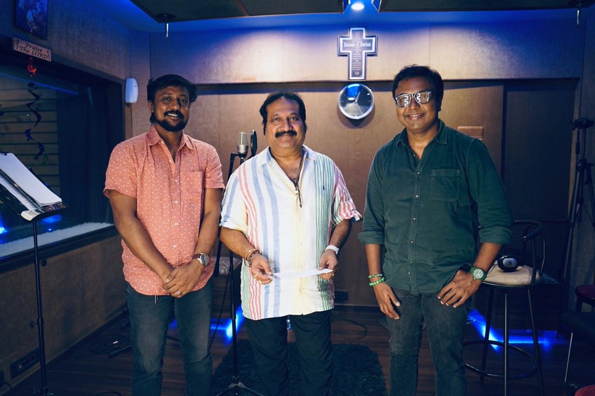 A peek into the recording session for the movie - #Eleven soundtrack! Pure joy collaborating with the incredible #ManoAnna. 

@ManoSinger_Offl 

A #DImmanMusical
Praise God!

#Eleven #ImmanMusical #Mano #NewTrack #ComingSoon #StayTuned
