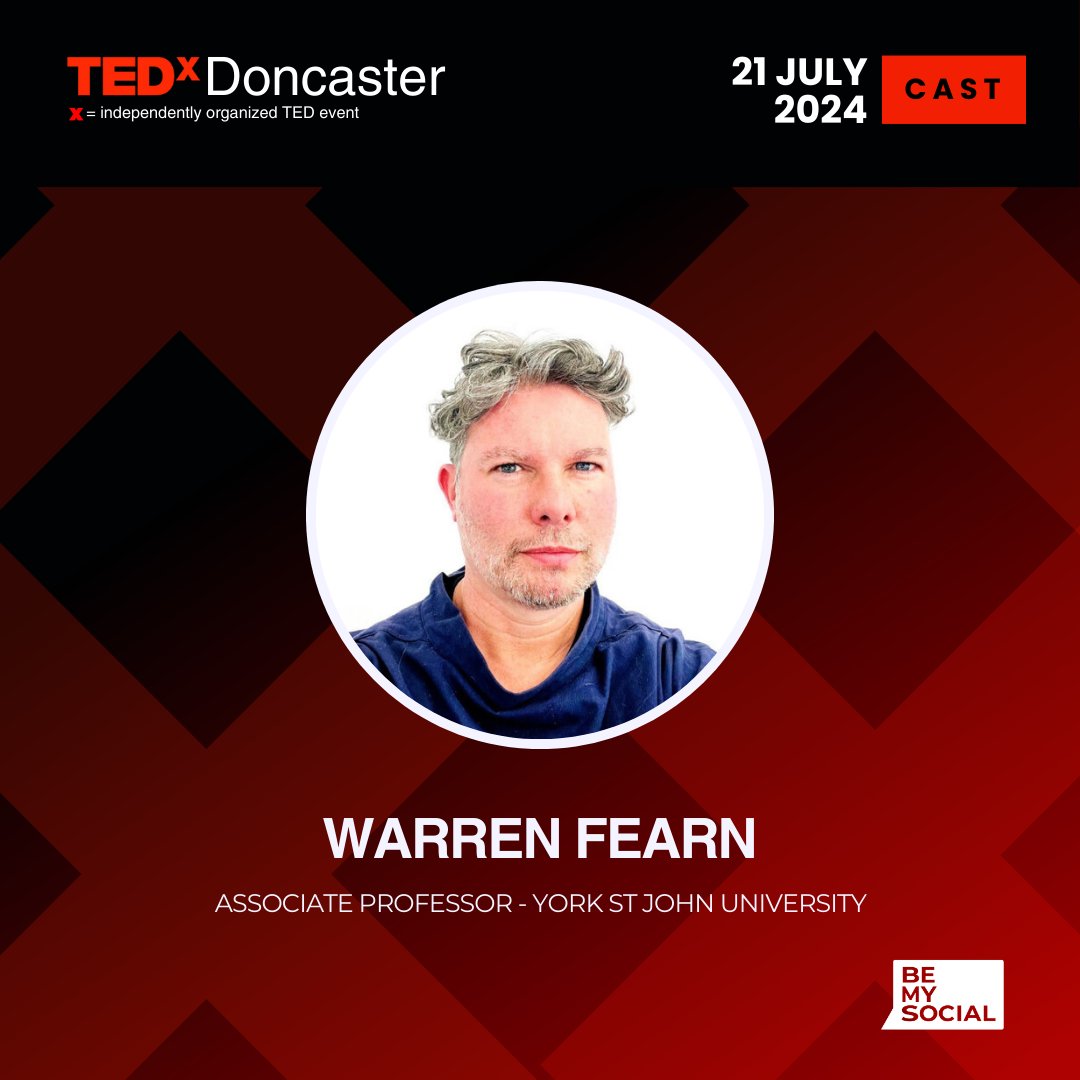 Meet Warren Fearn, a leader in virtual design and education! From TV to founding WAK Studios to educating globally. Join us on July 21st for TEDx De-coded! 🎟️ Book your tickets now! 👉 loom.ly/X4eXf-U #Tedxdoncaster #Tedxspeaker #tedxdecoded #tedxevents #tedx