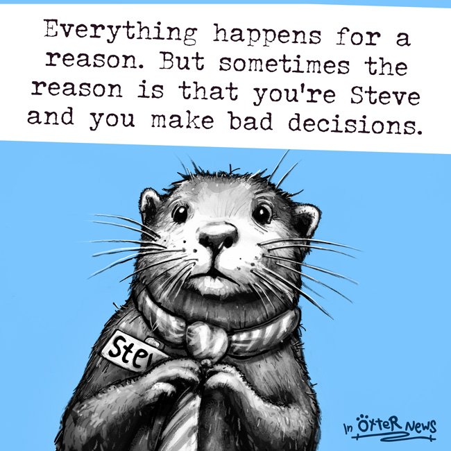 He's trying his best.