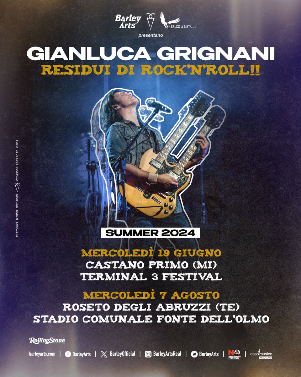 Residui di Rock'n'Roll 
Summer 2014

Prevendita biglietti: linktr.ee/gianlucagrigna…