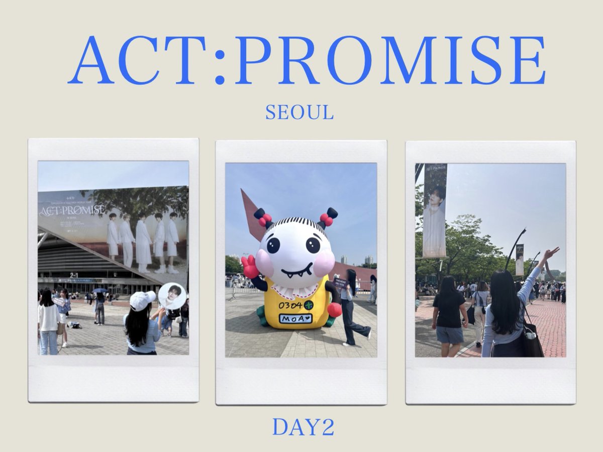 240504
ACT:PROMISE IN SEOUL DAY2
幸せすぎた🤍
念願の本国VIP🇰🇷

MOAちゃんたちの
水色コーデ可愛かった🫧

 #ACT_PROMISE 
 #ACT_PROMISE_in_SEOUL 
 #TOMORROW_X_TOGEHTER 
 #투바투 #투모로우바이투게더