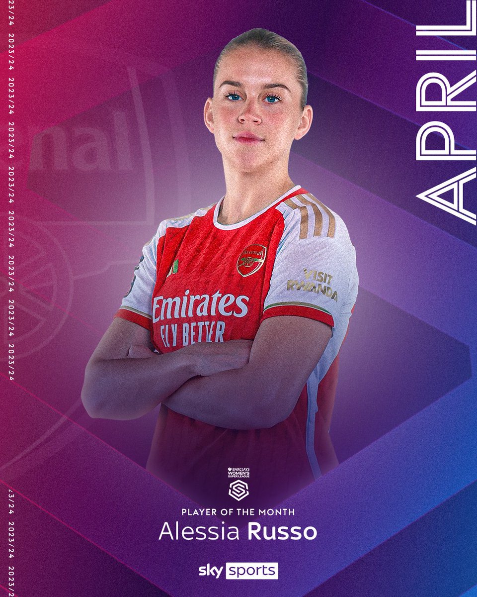 Alessia Russo is the Barclays Women's Super League Player of the Month! 🌟