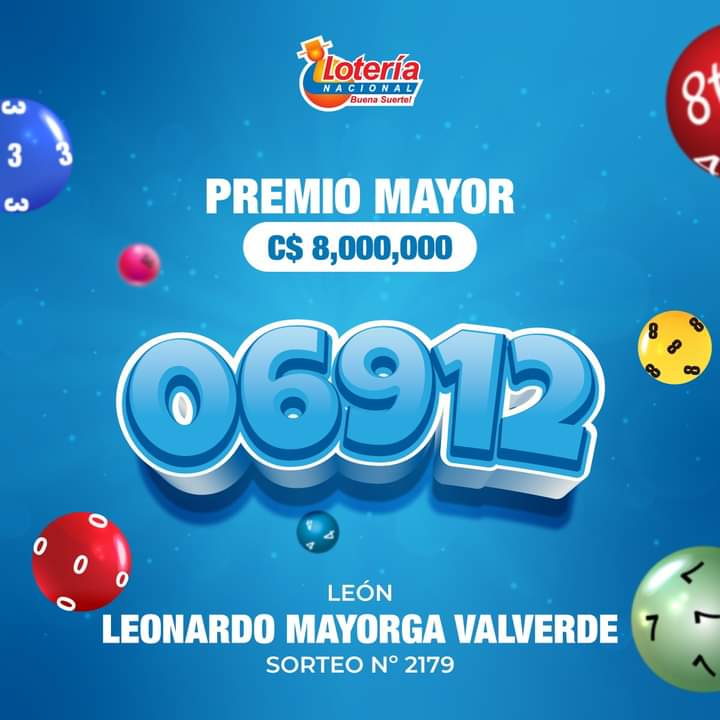 🍀🙌Hasta León se van los 8 Millones de córdobas del Sorteo N° 2179💰🤑 🎉Felicitamos el vendedor de la Suerte Leonardo Mayorga Valverde🎉 @LeonPrimeraCap1 #Nicaragua #LeonRevolucion