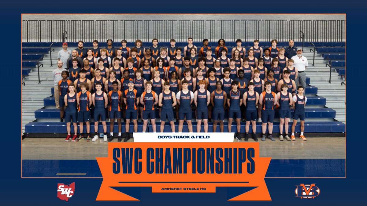 Good luck Titans Boys Track & Field who will be competing in Day 1 of the SWC Championships this afternoon at Amherst. The Titans will be back out at Amherst Friday for Day 2 of the championships.