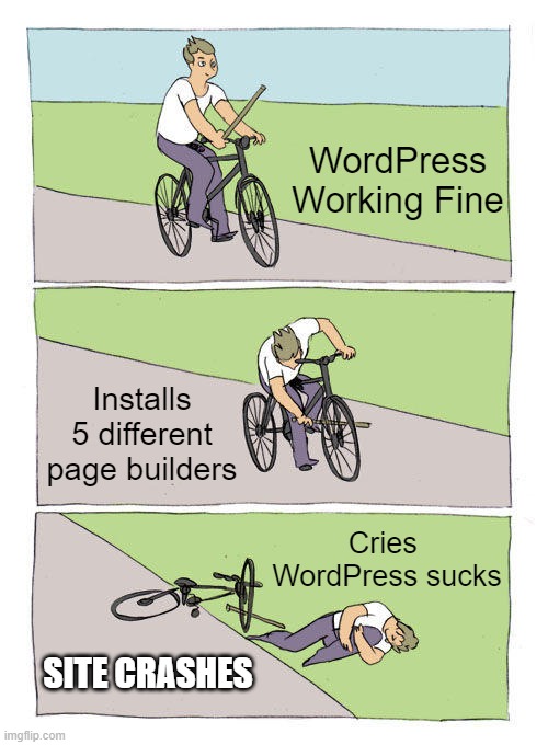 WordPress users: DON'T DO THIS👇😀🥴