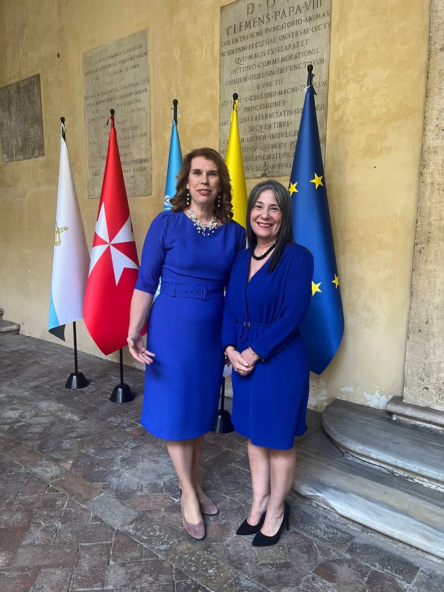 Ho partecipato alla celebrazione della Giornata dell'#Europa, dove ho salutato @avalkenburg, Ambasciatrice dell'Unione Europea presso le Organizzazioni Internazionali con sede a #Roma e presso la #SantaSede.