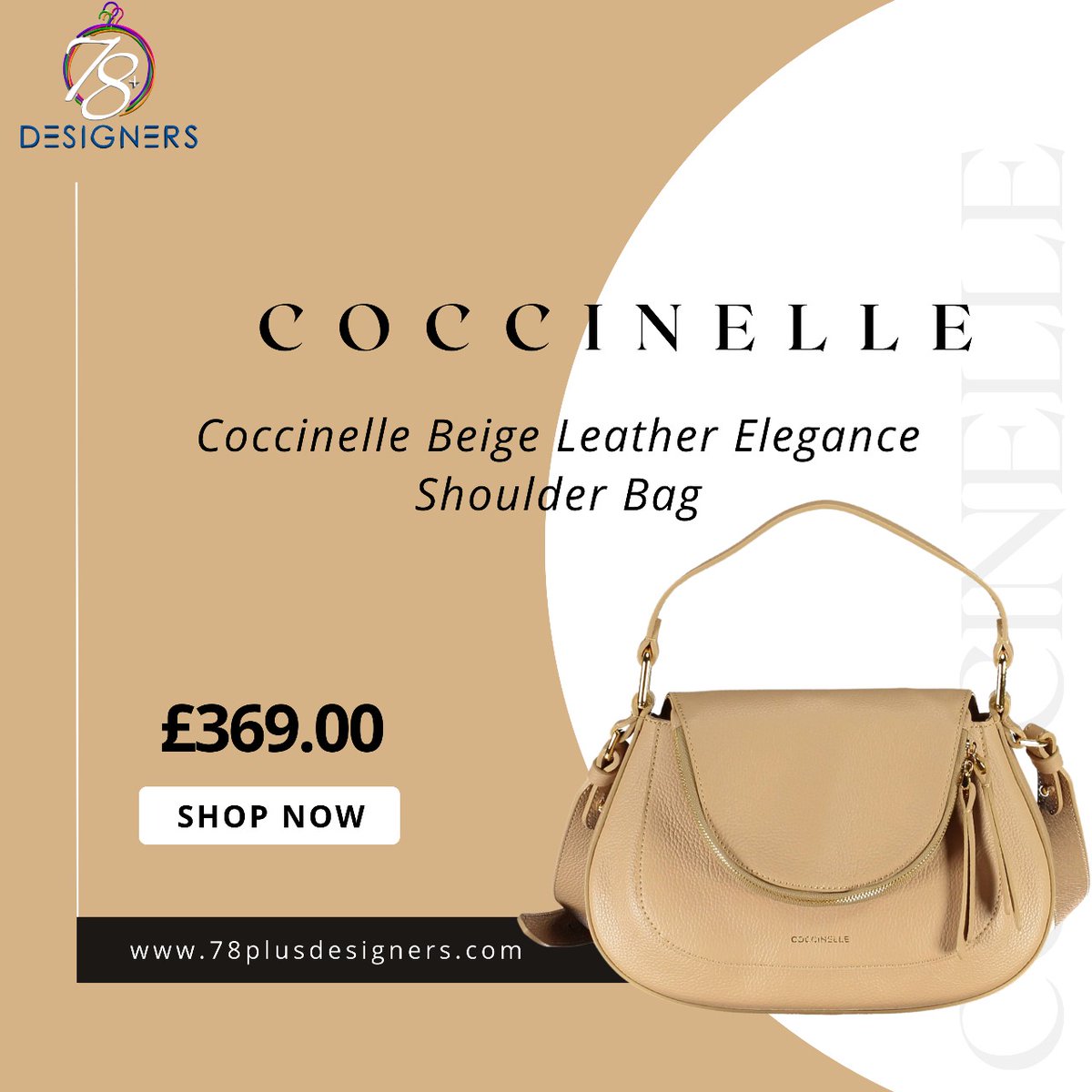 Coccinelle Beige Leather Elegance Shoulder Bag
.
.
Visit us: 78plusdesigners.com
.
.
#78plusdesigners #CoccinelleFashion #LeatherLove #EleganceEveryday #FashionForward #LuxuryHandbags #BeigeBeauty
#ShoulderBagStyle