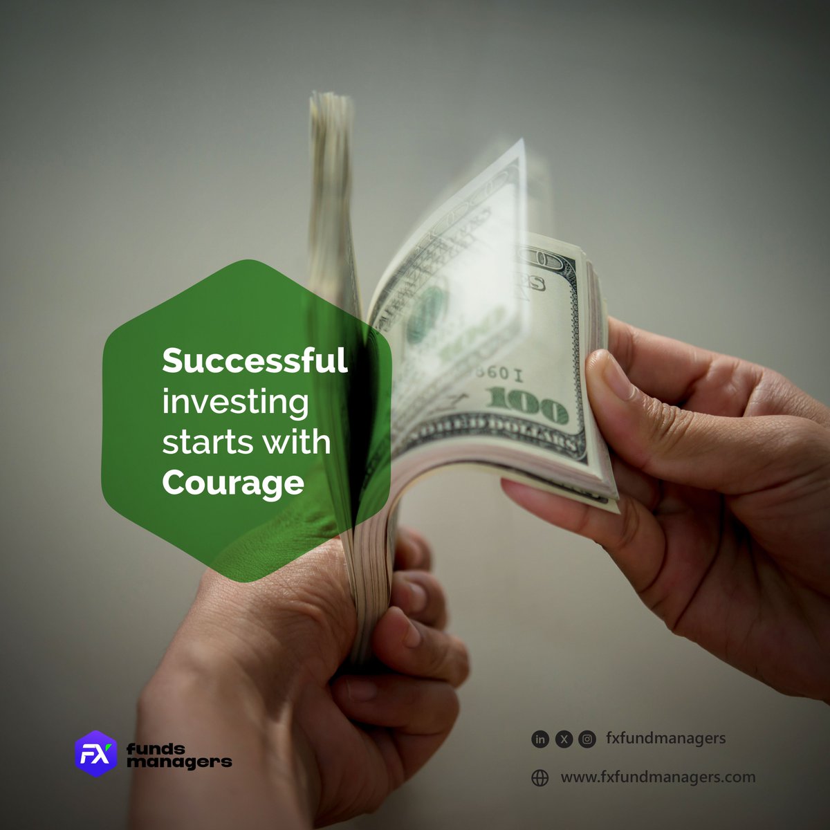 Successful  investing starts with the courage to take calculated risks, seize  opportunities, and stay committed to your financial goals. Embrace the  journey with confidence.

#fxfundmanagers #investing #investments #forextrader #forex #fundmanager #fundmanagement #millionaires