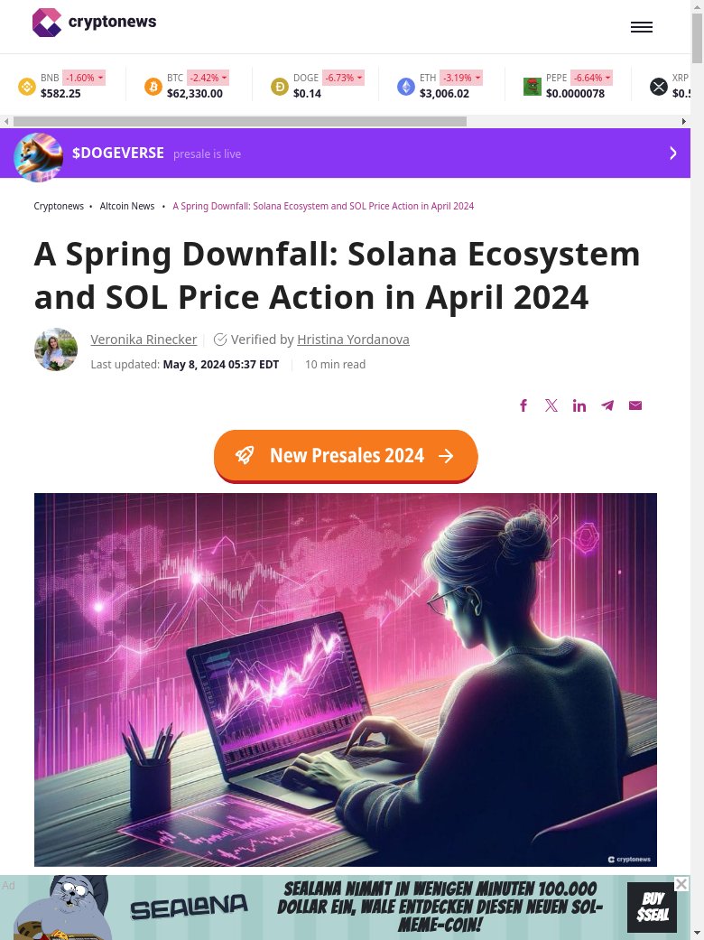 BREAKING NEWS :  Rising meme coins volume on Solana ecosystem may impact SOL price positively. cryptoeco.net/tw/5ec9.html  #Solana #MemeCoins #Crypto