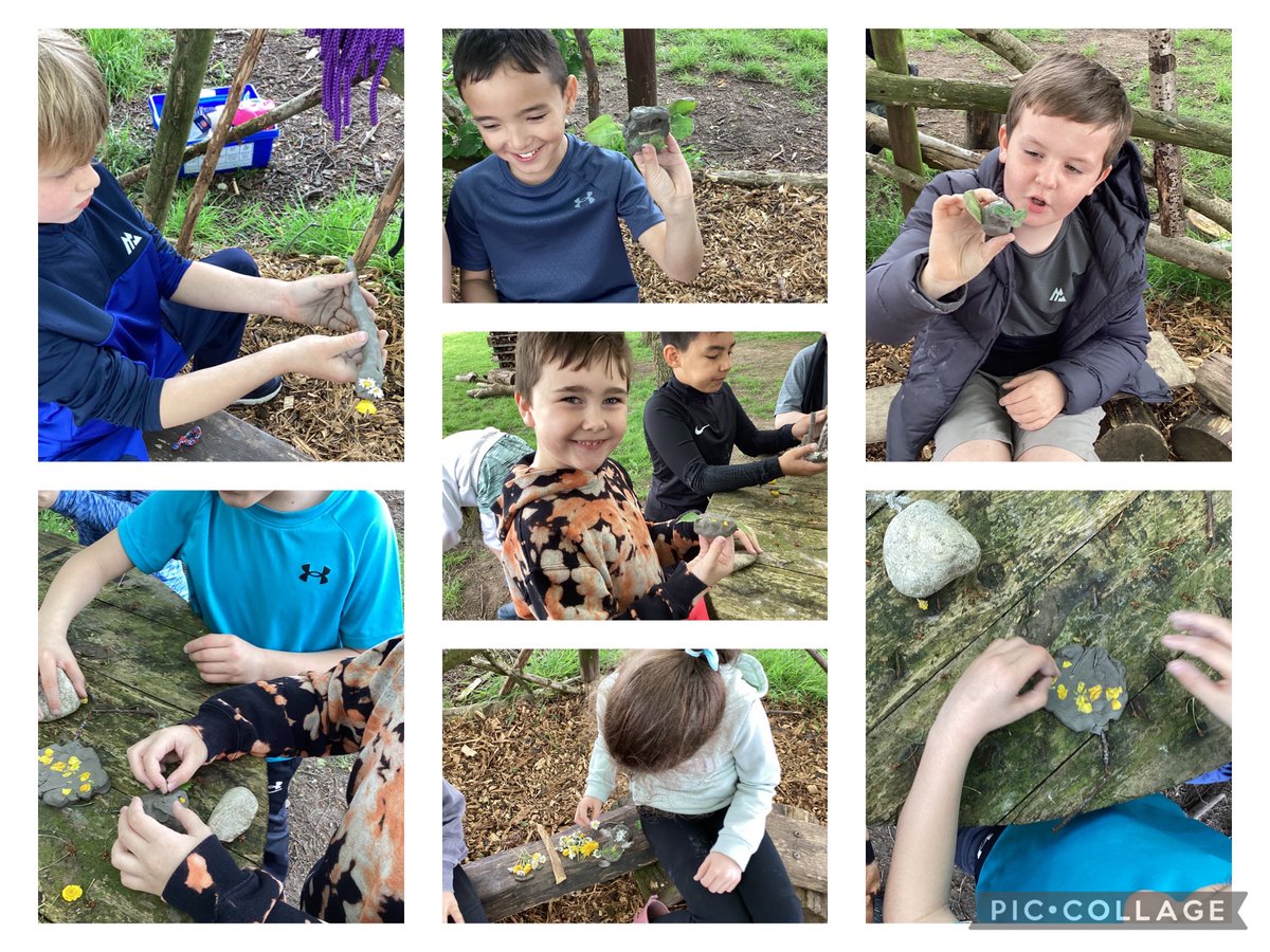 In Forest School, we pitched our own shelters and practiced knot tying. Then, we had to create our own clay animal using decorations and imprints from natural resources! #RPForestSchool #RPEnrichment
