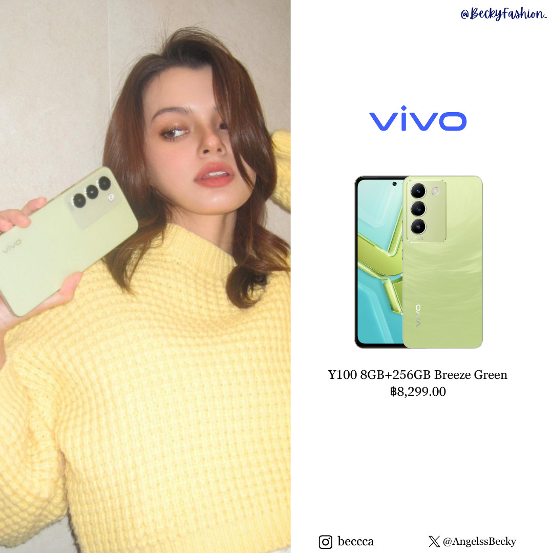 080524 | IGS beccca @AngelssBecky And the phone comes from the brand @vivoThailand named which is VIVO Y100 #vivoY100 #สนุกกับสเปกเต็ม100 #VIVOxBECKY #VIVOY100xBECKY #beckysangels