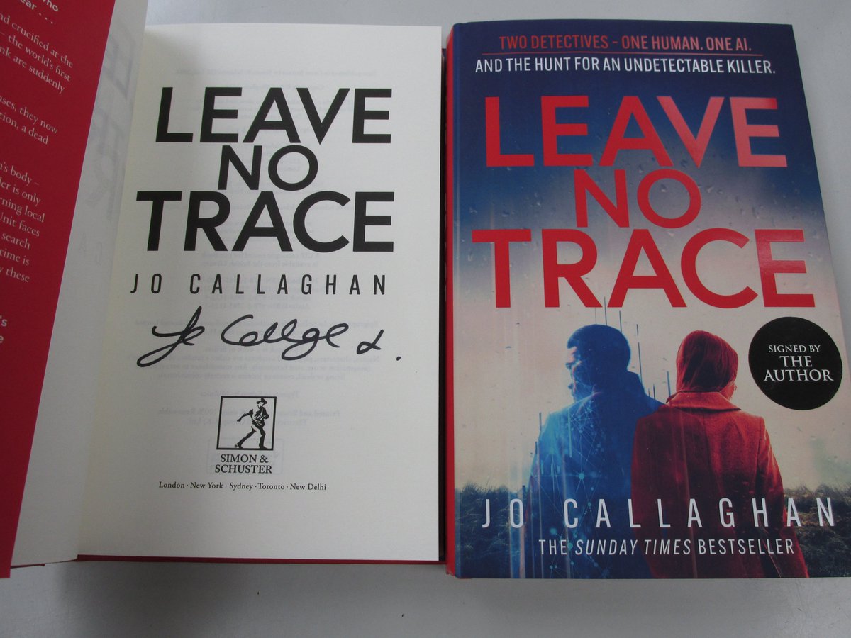 We have #signed copies of the new #thriller, Leave No Trace by @JoCallaghanKat, the author of In the Blink of an Eye, in #Haverfordwest #Pembrokeshire or at ebay.co.uk/itm/1666624236… @SimonSaysBooks #bookshopsigned