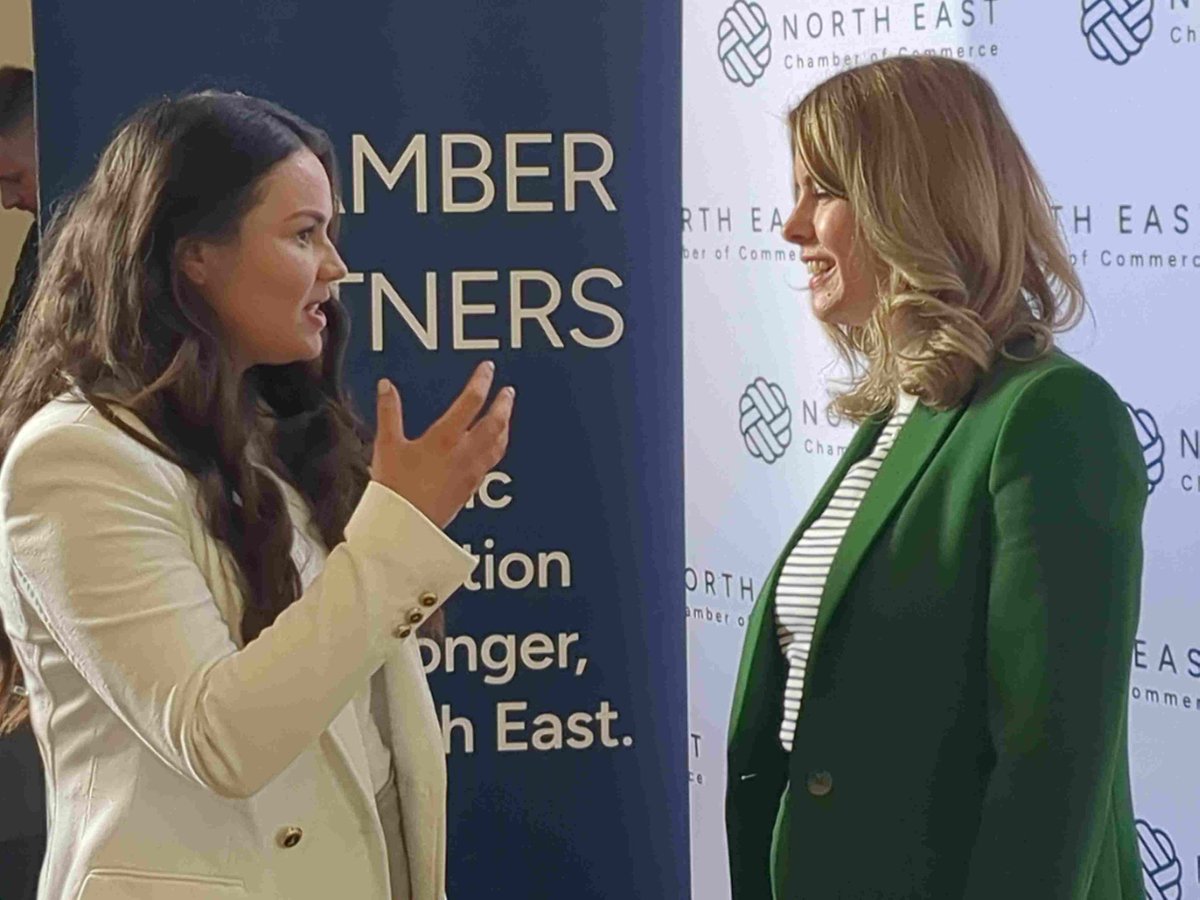 Fantastic morning with our @nechamber members welcoming the new @NorthEast_CA Mayor @KiMcGuinness to businesses from across the region. A strong message about 'embarking on the devolution journey together' really resonated. Our thanks to @esh_group for kindly supporting.