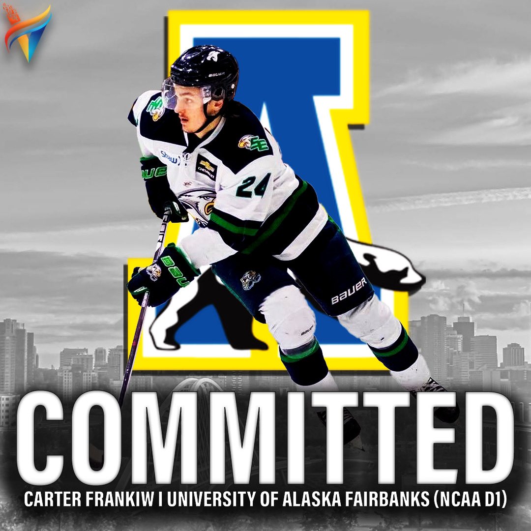 Carter Frankiw commits to the University of Alaska-Fairbanks (NCAA Division 1)! 🔵🟡

We are very excited for Carter and his family and can’t wait to see him take on this new challenge in NCAA Division 1 hockey.

#juniorhockey #collegehockey #hockey #AchieveYourVision