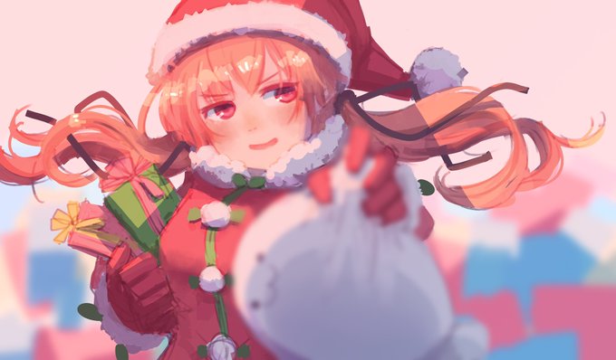 「クリスマス サンタ帽」のTwitter画像/イラスト(新着)