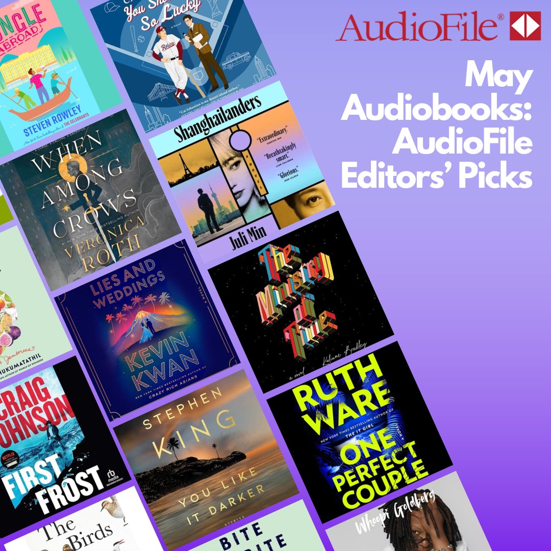 #EditorsPicks Dive into AudioFile’s picks for May’s most exciting audiobooks and find your next great listen. #WhoopiGoldberg! @StephenKing! Who's next on your TBR? 🎧 bit.ly/4dmdBvB