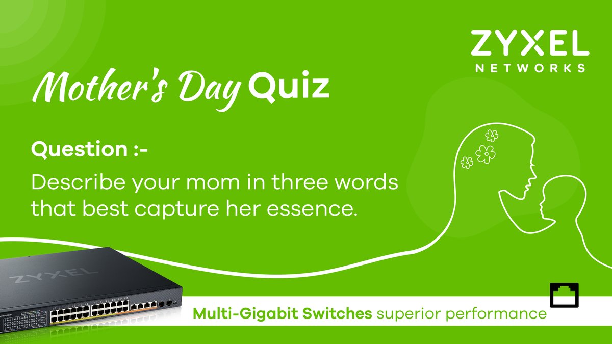IndiaZyxel's tweet image. #firstquestion
✨Test your maternal memories and celebrate💐the queen of your heart with our Mother's Day Quiz! Join the fun, rediscover the magic✨of mom, and share your heartfelt answers below!💖 forms.gle/nzrJAkRNaFQ3pZ…
Don't forget to like, comment, tag 5 friends, and share.