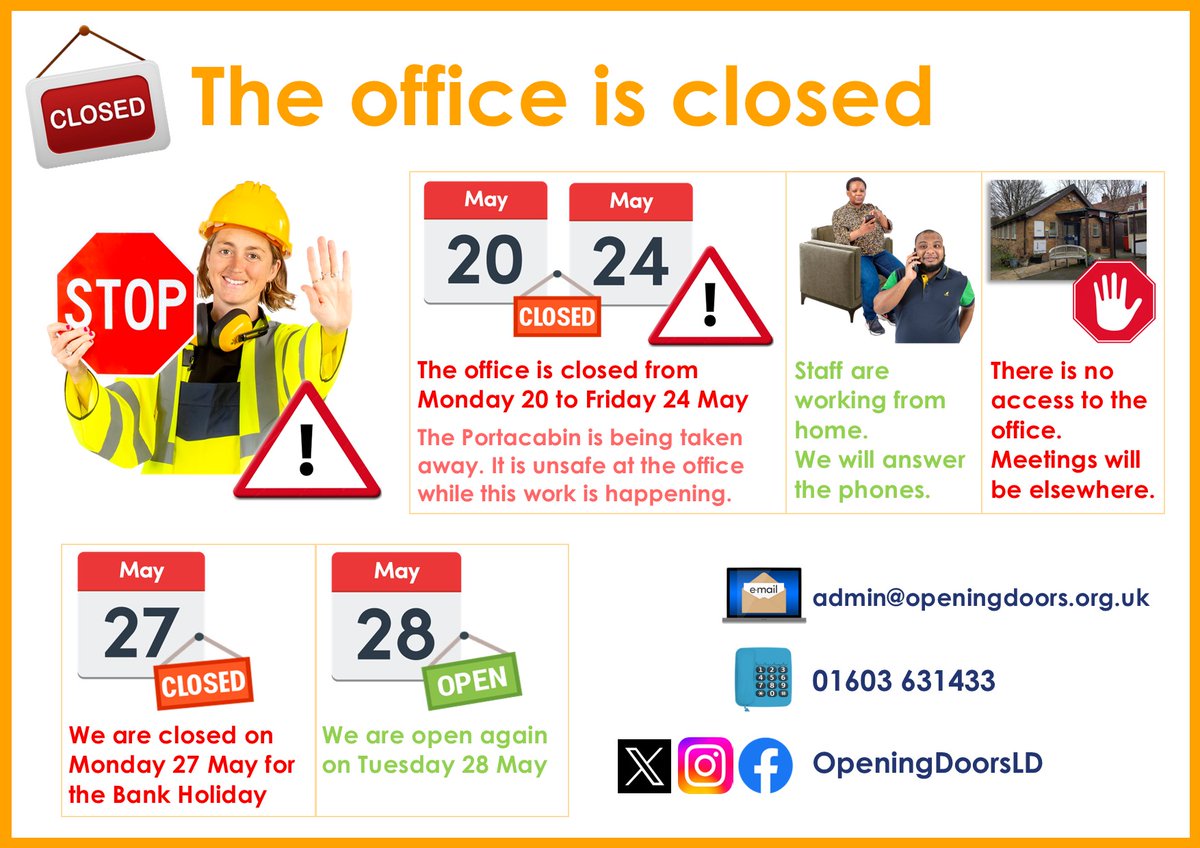 OFFICE CLOSURE - please share #closed
