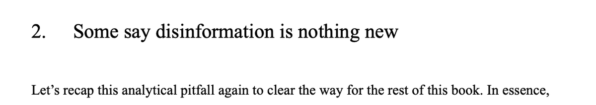 In my upcoming book, I'm closing this cliché once and for all. The 'disinformation is not new' term must be retired.