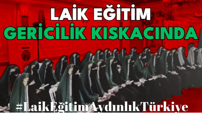 Bilimsel ve Laik Eğitim Türk Milletinin Anayasal hakkıdır! Gericiliğinize teslim olmayacağız! #LaikEğitimAydınlıkTürkiye