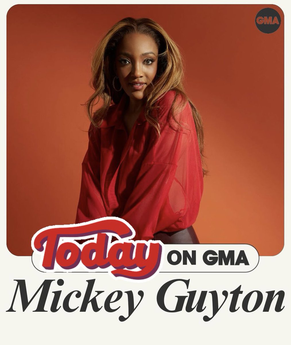 victoriabanks's tweet photo. Tune into Good Morning America this morning to hear @MickeyGuyton sing our song #scarylove! Written with @karenkosowski & @emmadashlee @GMA https://t.co/Ul801F84b0