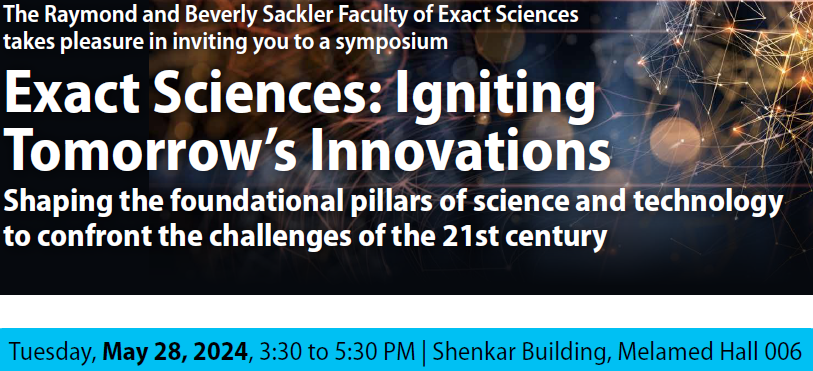 Spotlighting the pivotal role of the Exact Sciences in shaping the foundational pillars of science and technology to confront the challenges of the 21st century. Keynote: @EyalWal , 2024 Israel Prize winner for Entrepreneurship Register: shorturl.at/cizO3 @MichalFeldman9
